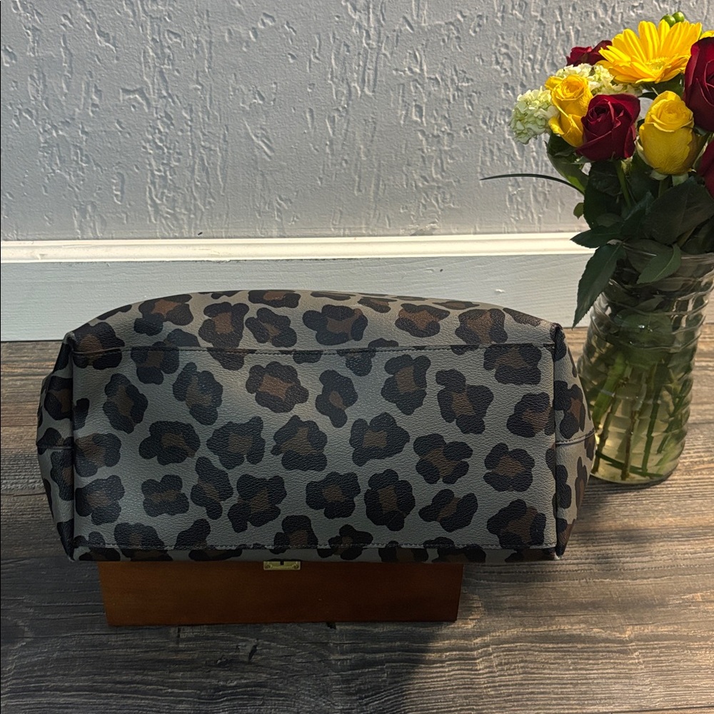 Coach Leopard Print Tote Bag - Brown and Black - Picture 5 of 9